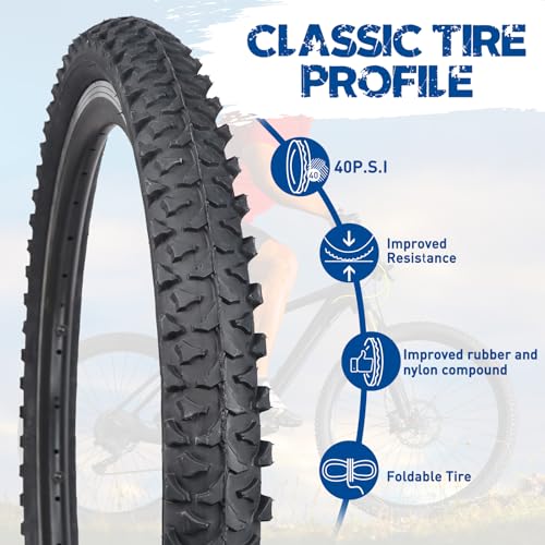 ZUKKA 24x 1.95" Folding MTB Bike Tire
