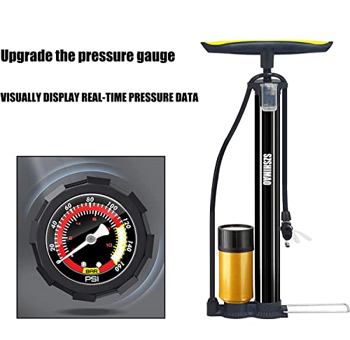 160 PSI High Pressure Gauge Bicycle Pump