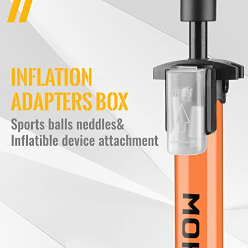MOHEGIA Floor Pump: High Pressure Bike Inflator