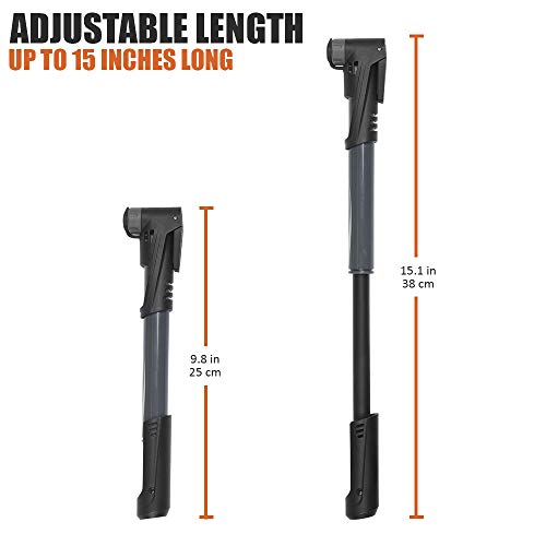 BV Portable Mini Bike Pump - 120PSI High Pressure
