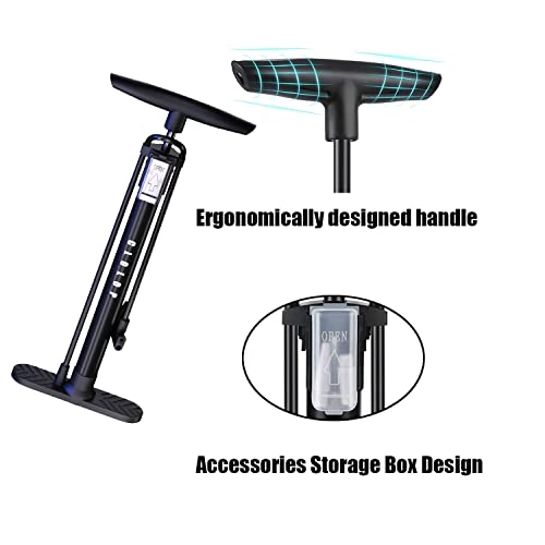 CLOLOP Portable Bike Pump for Presta & Schrader Valves