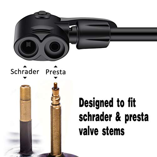 Compact Mini Portable Bike Pump for Presta and Schrader