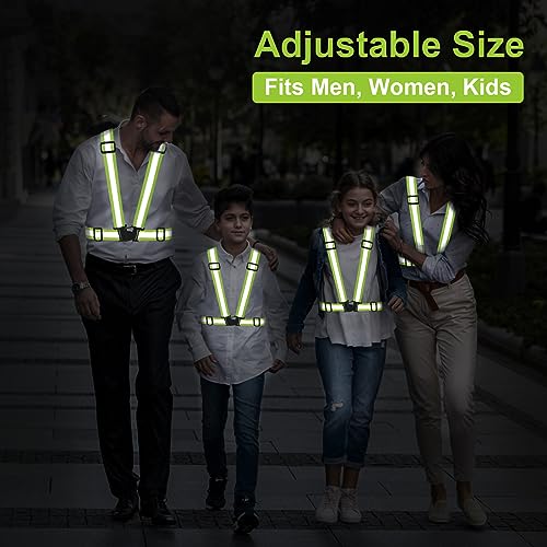 Reflective Vest 2 Pack for Nighttime Cycling
