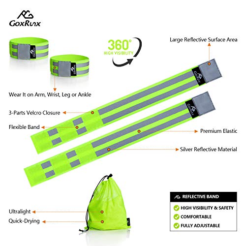 Reflective Bands 6 Pack for Night Cycling