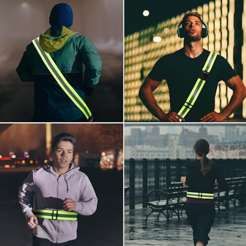 PEUTIER 3pcs Running Gear + 2pcs Reflector Bands