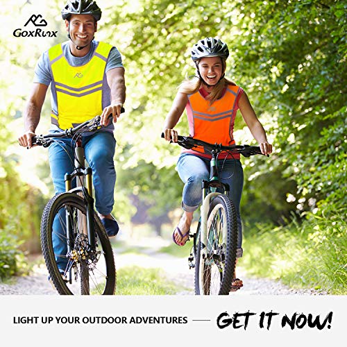 GoxRunx Bike Safety Vest - Ultra Reflective and Comfortable
