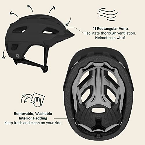 Retrospec Lennon Bike Helmet with LED Safety Light