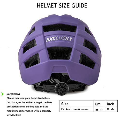 Exclusky MTB Bike Helmet for Adults - Lightweight & Stylish