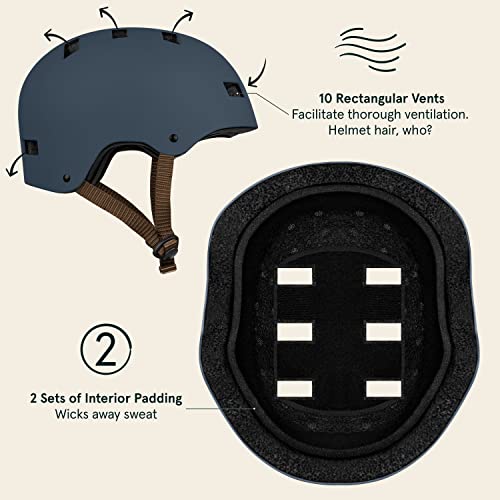 Retrospec Dakota Adult Helmet - Matte Navy