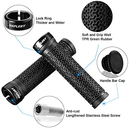 Hapleby Premium Lock-on Mountain Bike Handlebar Grips