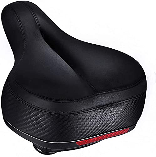 TONBUX Comfortable Dual Shock Absorbing Wide Bicycle Seat