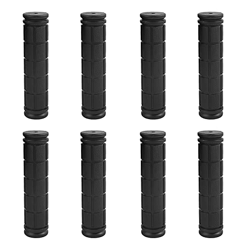 4 Pairs Non Slip Rubber Bike Grips-Kids-Black