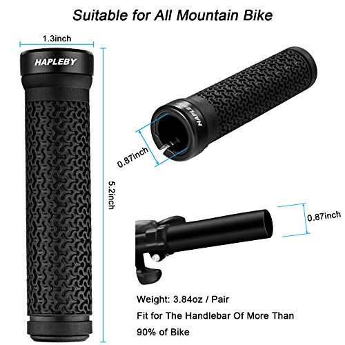 Hapleby Premium Lock-on Mountain Bike Handlebar Grips