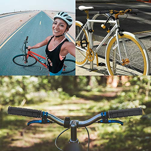 4 Pairs Non Slip Rubber Bike Grips-Kids-Black