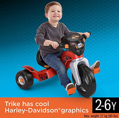 Harley Davidson Toddler Tricycle Ride-On with Lights & Sounds