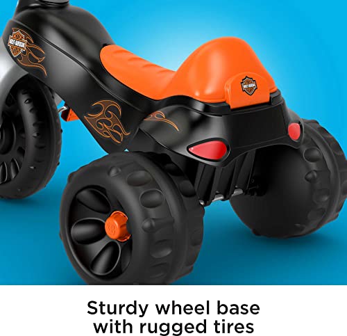 Harley-Davidson Toddler Tricycle Tough Trike with Handlebar Grips