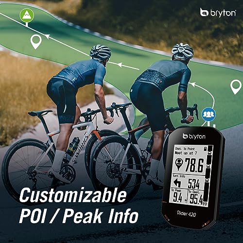 Bryton Rider 420 Wireless GPS Bike Computer, Bluetooth ANT