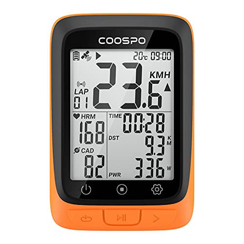 COOSPO Wireless GPS Cycling Computer with Bluetooth/Ant+