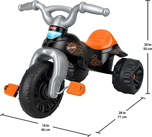 Harley-Davidson Toddler Tricycle Tough Trike with Handlebar Grips