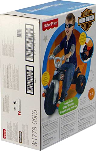 Harley-Davidson Toddler Tricycle Tough Trike with Handlebar Grips