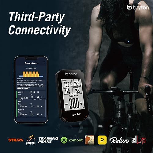 Bryton Rider 420 Wireless GPS Bike Computer, Bluetooth ANT