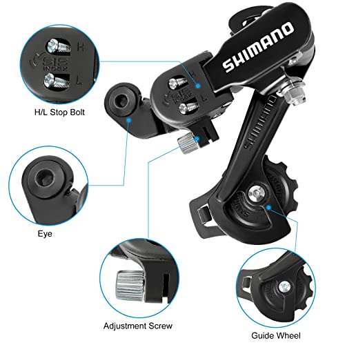 Huazu Rear Derailleur for 6/7 Speed Mountain Bicycles