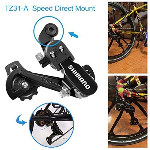 Huazu Rear Derailleur for 6/7 Speed Mountain Bicycles