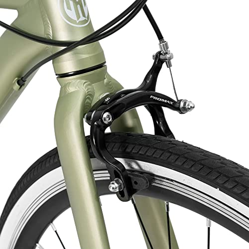 Hiland Aluminum Hybrid Bike with 7 Speeds