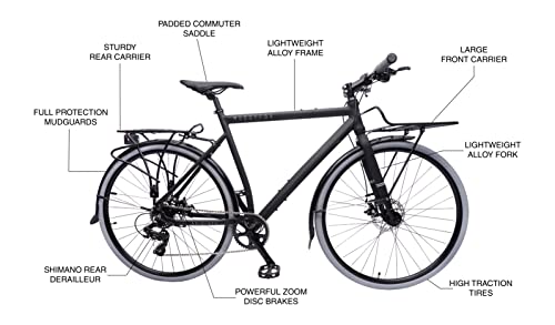 Muddy Fox Gridlock Urban Bike, 700c, Black
