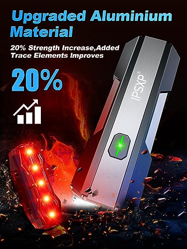 4500 Lumens Waterproof Bike Lights - 12+ Hour Runtime