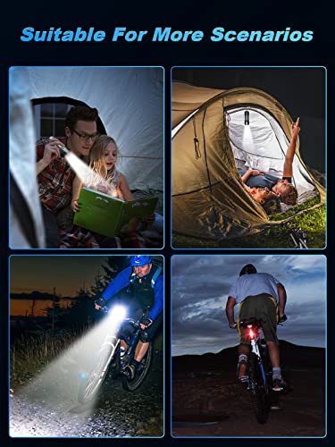 4500 Lumens Waterproof Bike Lights - 12+ Hour Runtime