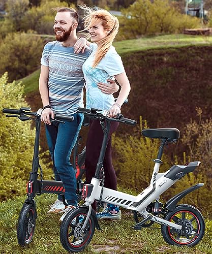 Sailnovo Electric Bike: Upgraded 18.5mph Folding Mini Bicycle