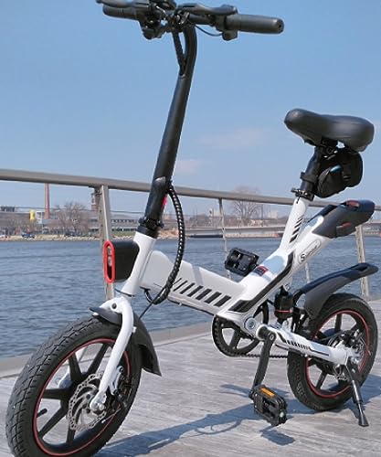 Sailnovo Electric Bike: Upgraded 18.5mph Folding Mini Bicycle
