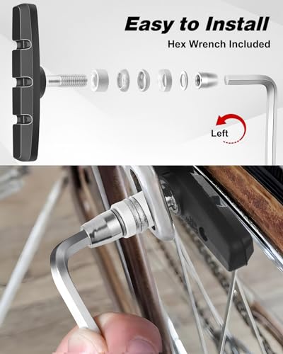 Zacro 8PCS Powerful Mountain Bike Brake Pads Kit
