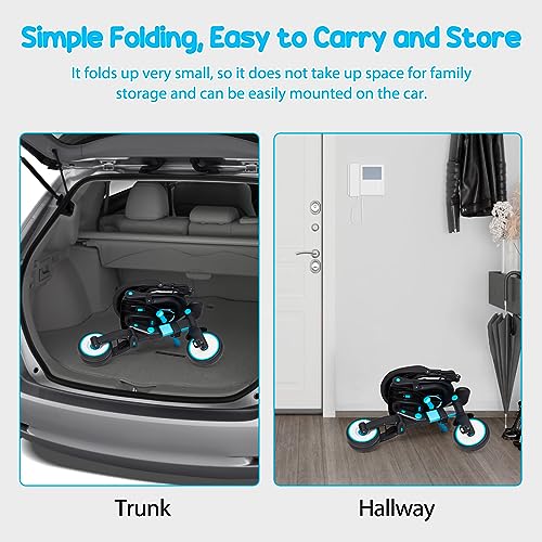 GAOMON Baby Tricycle: Adjustable Parent Handle, Canopy, Guardrail