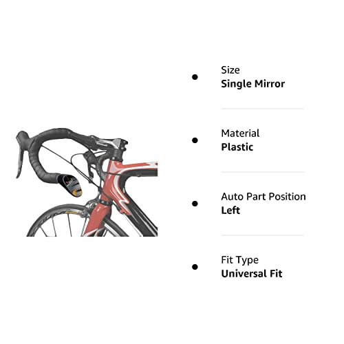 Sprintech Rearview Bike Mirror - Left Side - Black