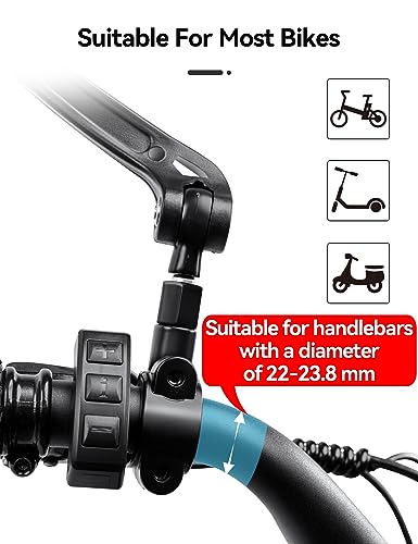 360° Adjustable Bike Mirrors - Safe HD Glass