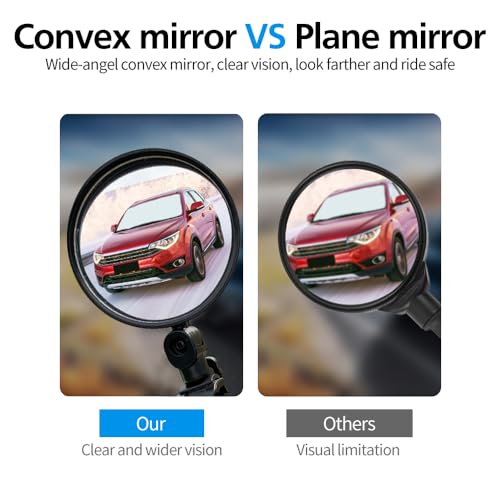 Adjustable HD Bike Mirror Set for Mountain Road Bikes