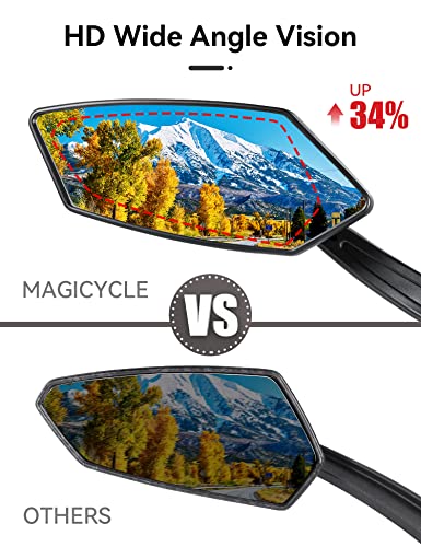360° Adjustable Bike Mirrors - Safe HD Glass