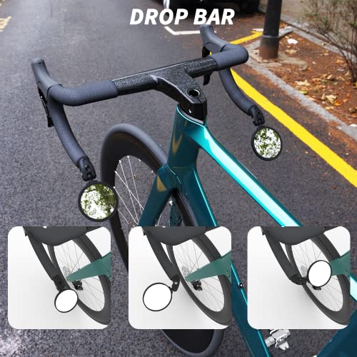 BriskMore Adjustable Convex Bicycle Rearview Mirrors