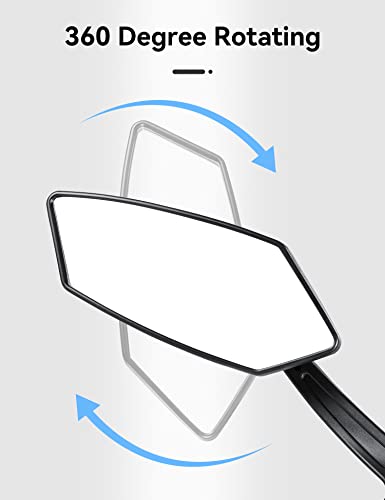 360° Adjustable Bike Mirrors - Safe HD Glass