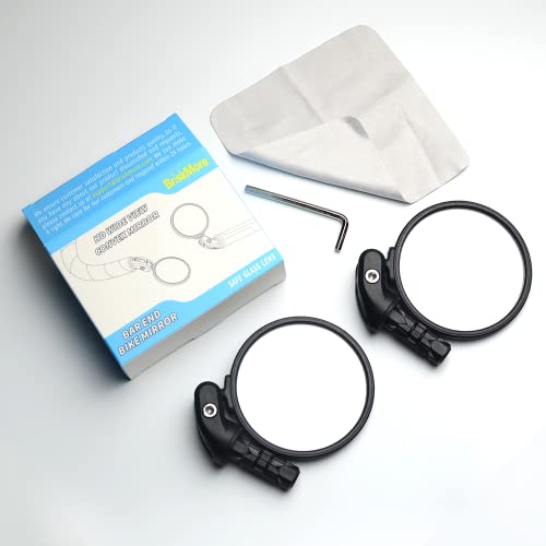 BriskMore Adjustable Convex Bicycle Rearview Mirrors