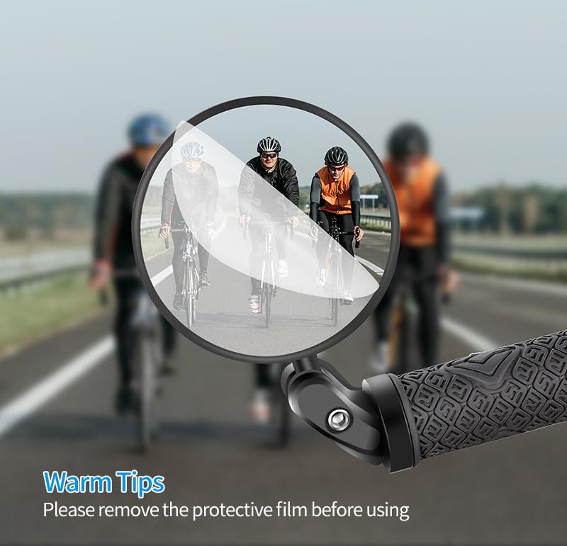 Adjustable HD Bike Mirror Set for Mountain Road Bikes