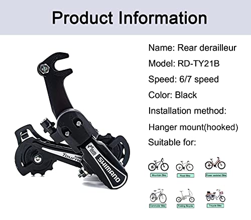 THALOUS Tourney RD-TY21B Rear Derailleur for MTB Bike