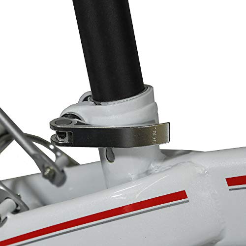 Xspec 20" 7 Speed Folding City Bike - White