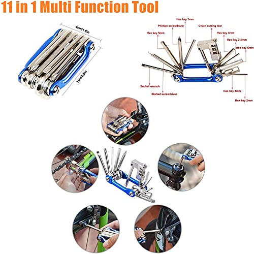 HHLC Bike Tire Pump, Repair Kit, Saddle Bag