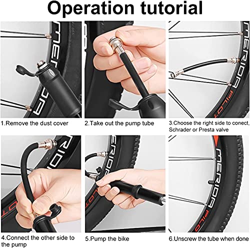 HHLC Bike Tire Pump, Repair Kit, Saddle Bag