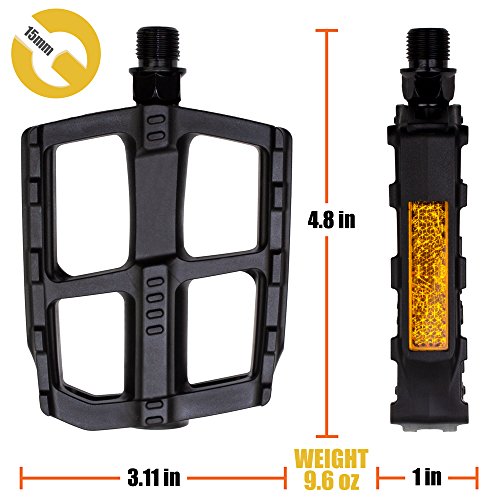 BV Bicycle Pedals - Universal Fit, Lightweight & Durable