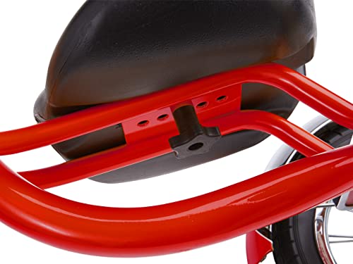 Schwinn Roadster Tricycle for Kids, Wood Deck, Handlebar Tassels