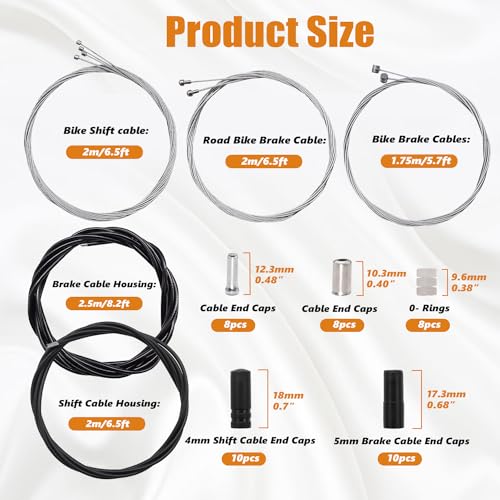 mankk Bicycle Brake & Shift Cable Housing Kit